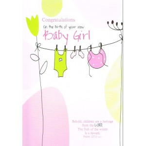 Card - New Baby (Girl)